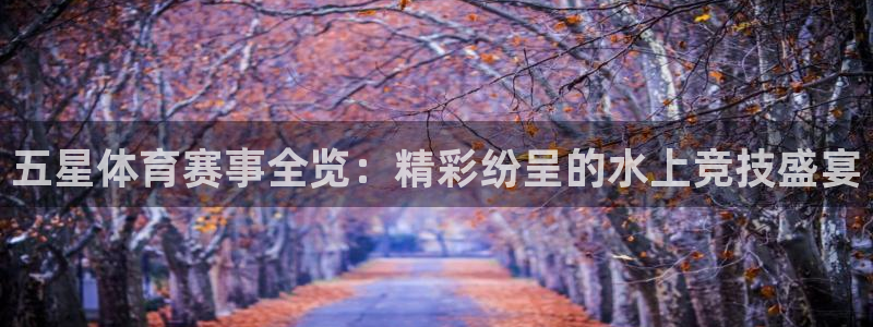球友体育直播：五星体育赛事全览：精彩纷呈的水上竞技盛宴